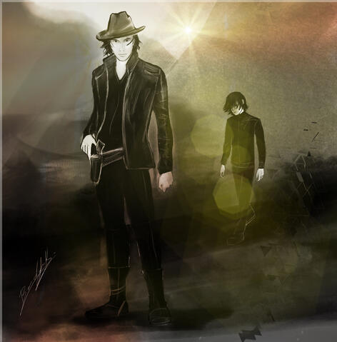 Stay in my shadow/Light added by me on Pic Art